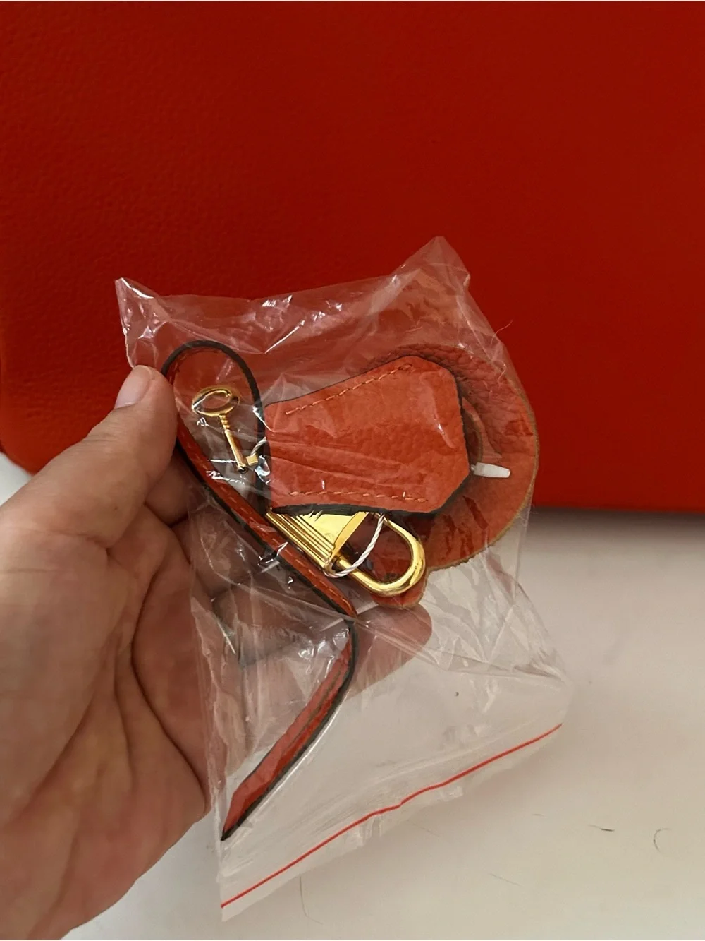 30cm Gold on Orange Top Handle Leather Satchel BK Style